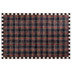 Mackenzie-chilllds Stewart Tartan Black 5′ x 7’6″ Washable Rug