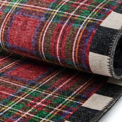 Alternative view of MACKENZIE-CHILDS Mackenzie-chilllds Royal Stewart Tartan Red 2??6?? x 8?? Washable Runner