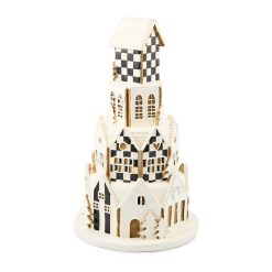 Alternative view of MACKENZIE-CHILDS Mackenzie-chilllds Gingerbread Round Illuminated Village
