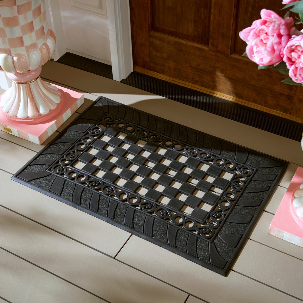 Classic Check Rubber Entrance Mat - Image 4