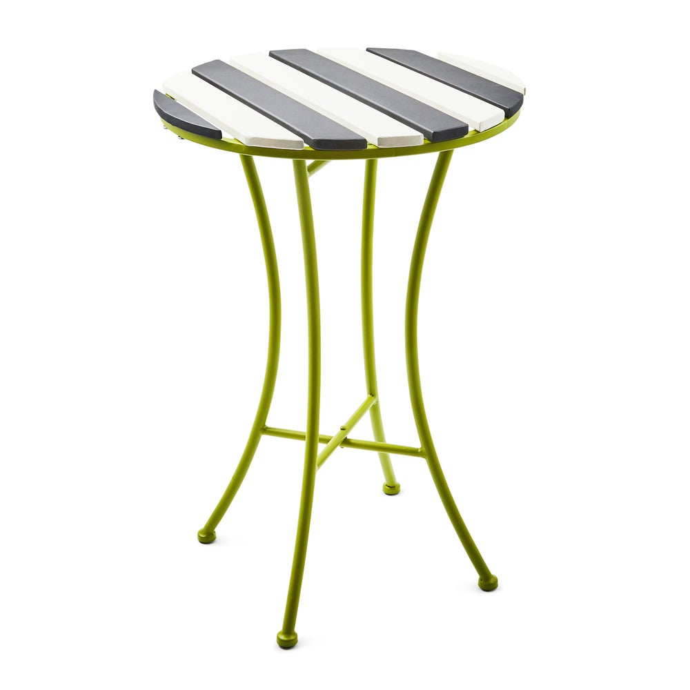 MACKENZIE-CHILDS Mackenzie-chilllds Outdoor Black and White Bistro Side Table