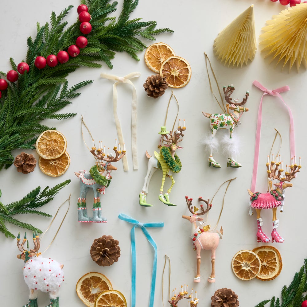MACKENZIE-CHILDS Mackenzie-chilllds Patience Brewster Dash Away Reindeer Ornament - Image 11