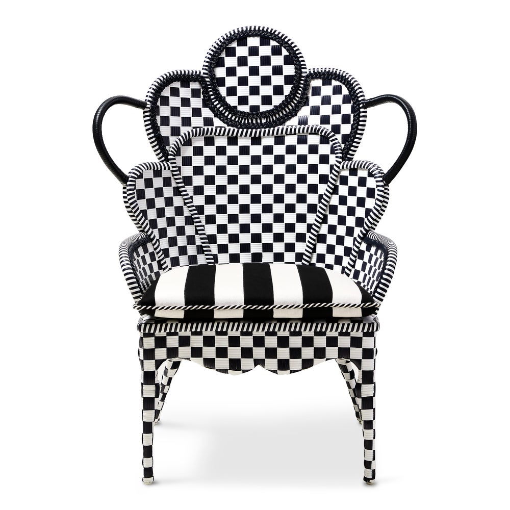 MACKENZIE-CHILDS Mackenzie-chilllds Gambit Check Outdoor Furniture Collection - Image 9