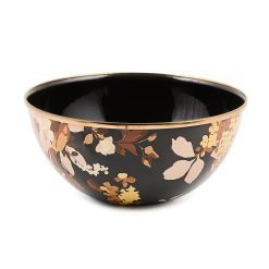 Mackenzie-chilllds WIld Rose Brown Enamel Everyday Bowl