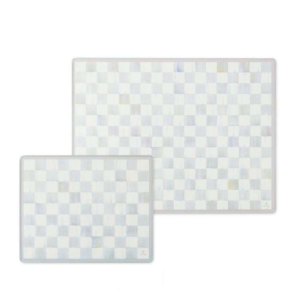 Check Glass Cutting Board, Set of 2 - Image 7
