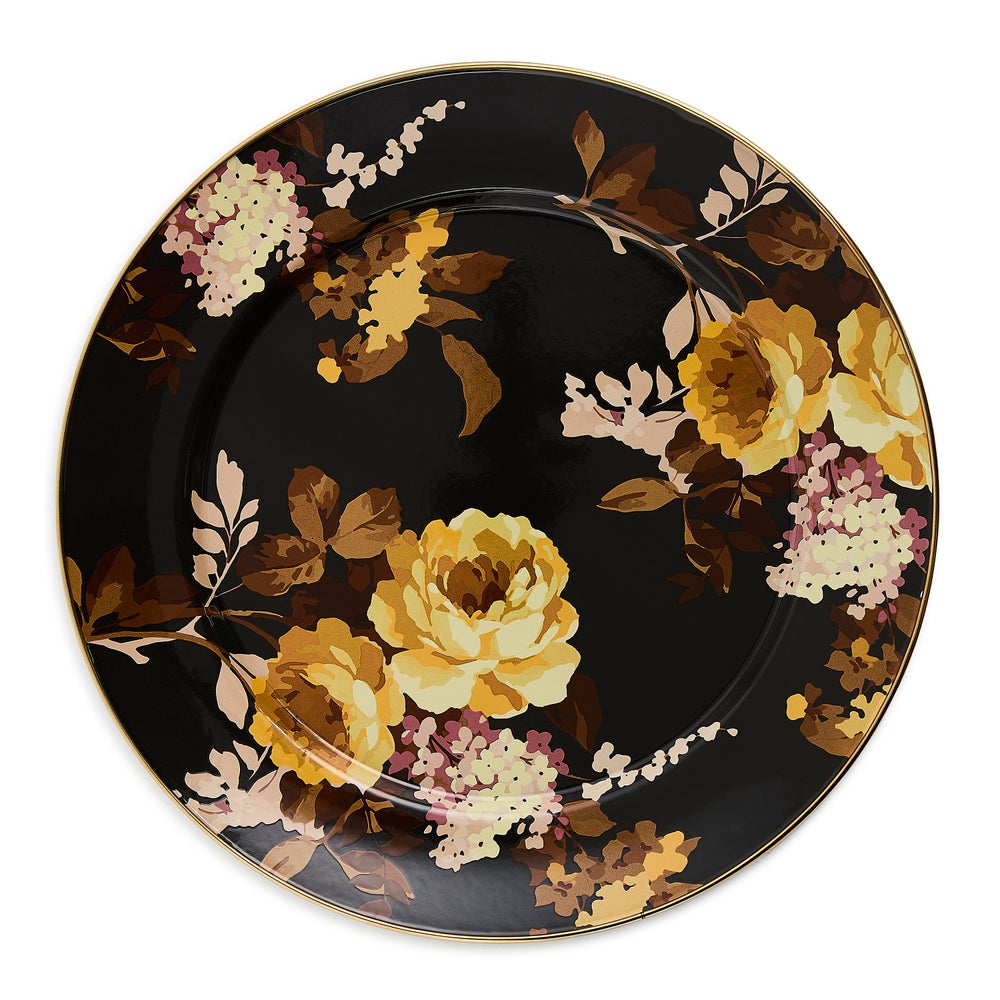 Mackenzie-chilllds Wild Rose Brown Dinnerware