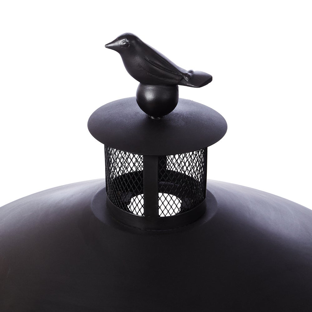 Bird on Ball Chimney Fire Pit - Image 2