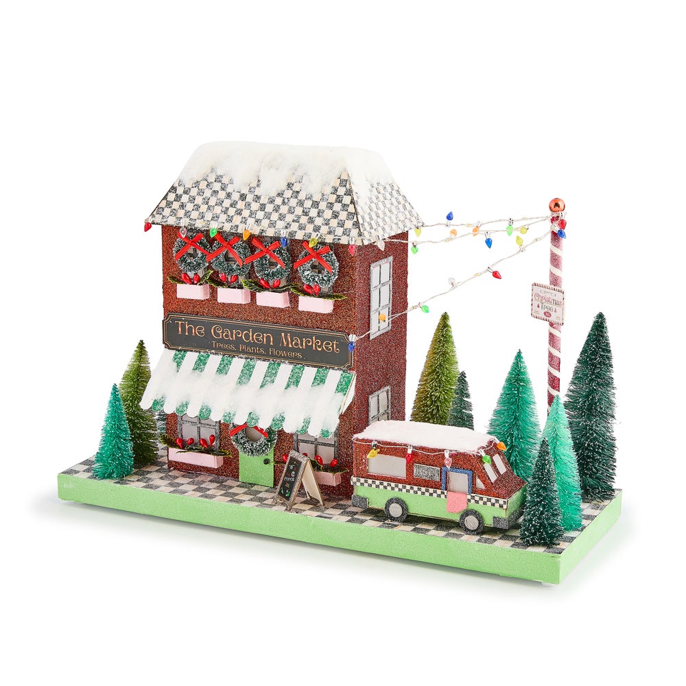 Check It Out Illuminated Garden Market Paper House - Image 2