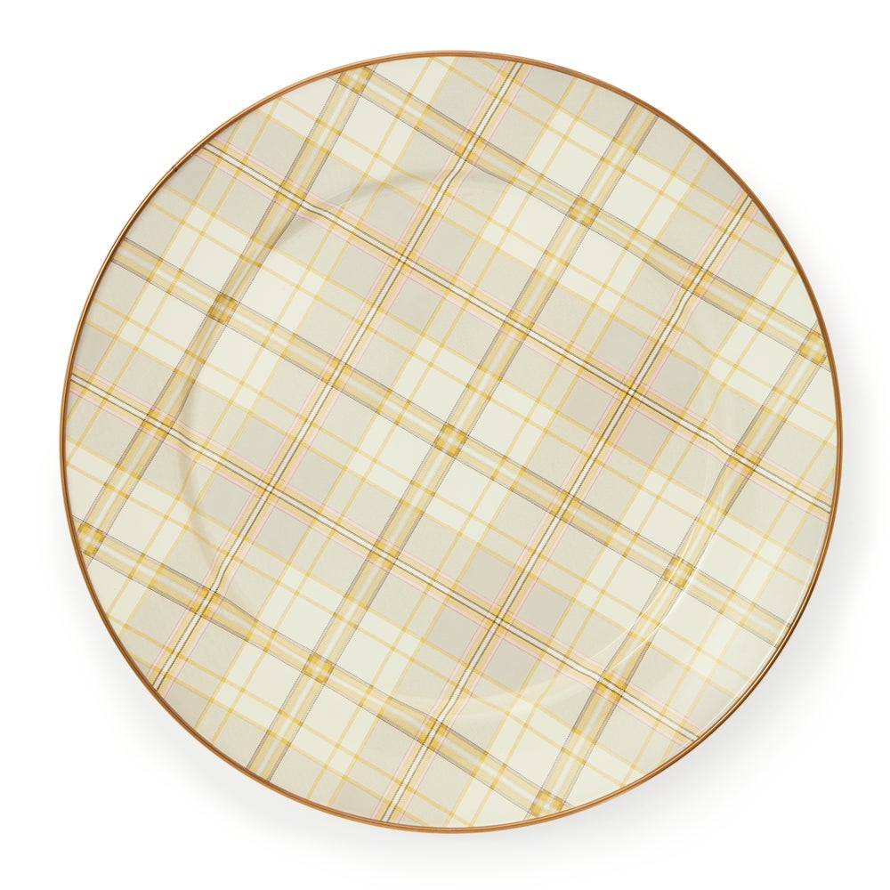MACKENZIE-CHILDS Mackenzie-chilllds Latte Tartan Dinnerware