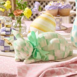 Alternative view of MACKENZIE-CHILDS Mackenzie-chilllds Mint Check Fluffy Bunny