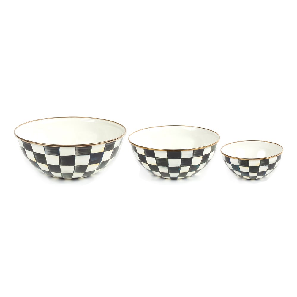 Check Mixing Bowls, Set of 3 - Image 3