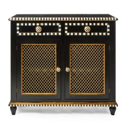 Courtly Criss-Cross Cabinet