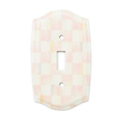 MACKENZIE-CHILDS Mackenzie-chilllds Rosy Check Switch Plate