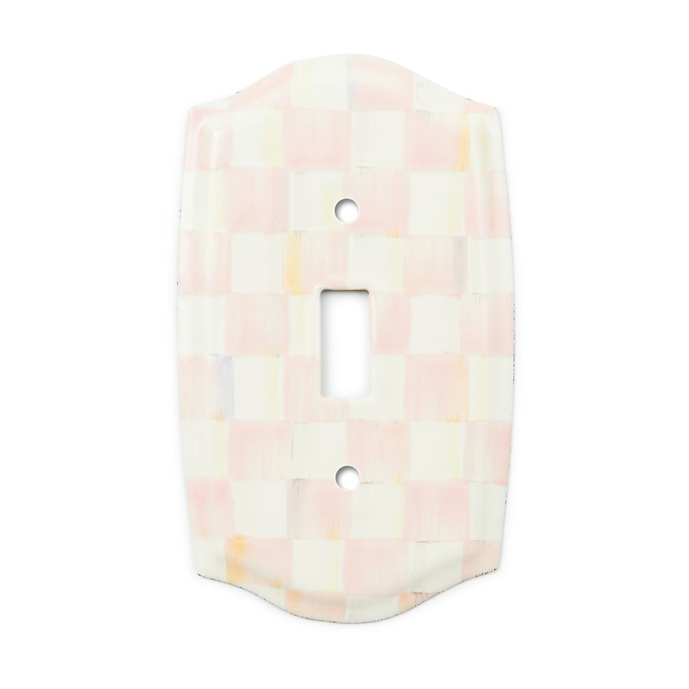 MACKENZIE-CHILDS Mackenzie-chilllds Rosy Check Switch Plate