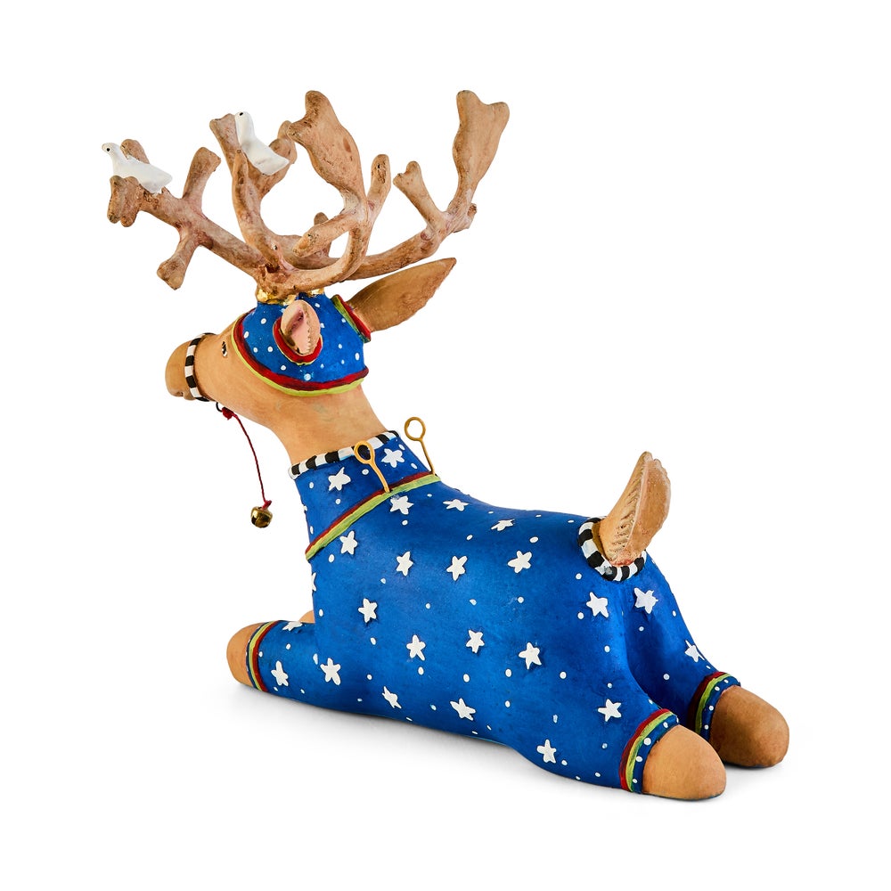 MACKENZIE-CHILDS Mackenzie-chilllds Patience Brewster Dash Away Sitting Reindeer - Image 20