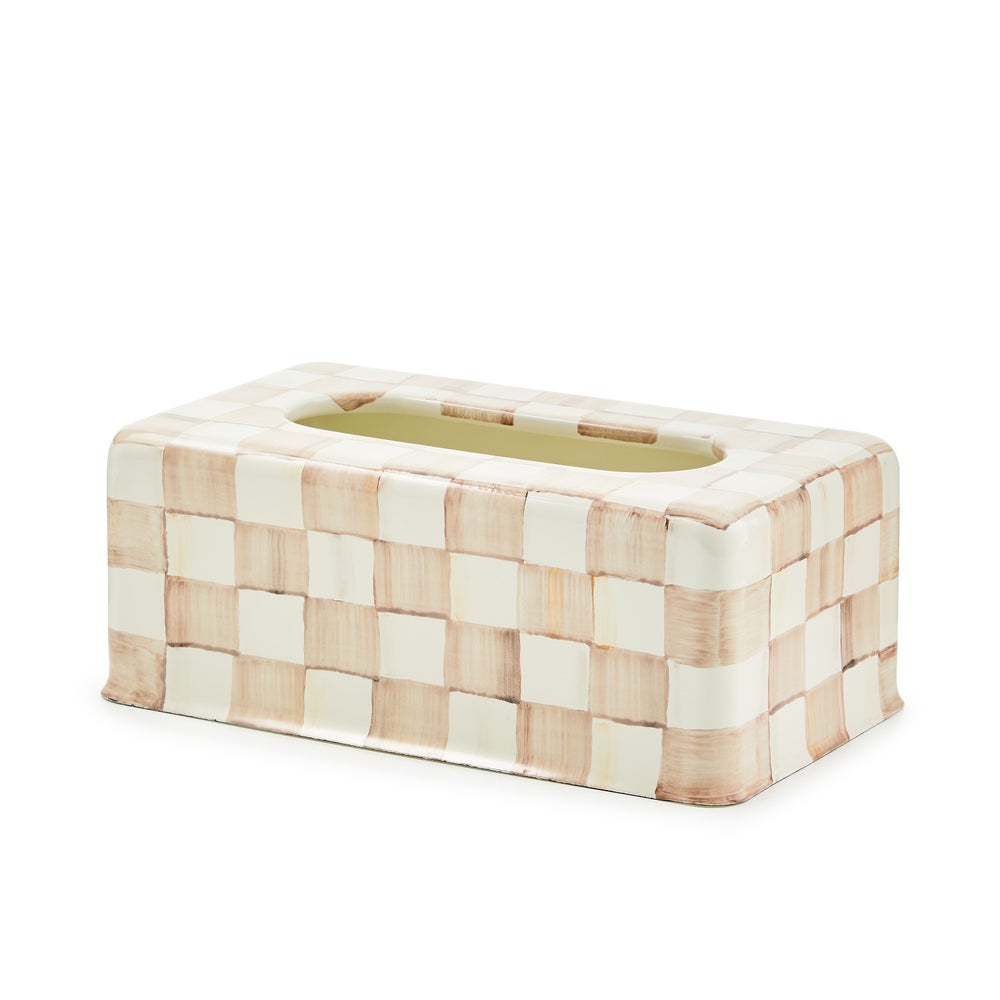 MACKENZIE-CHILDS Mackenzie-chilllds Mocha Check Enamel Bath Collection - Image 9
