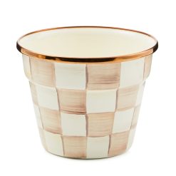 Alternative view of MACKENZIE-CHILDS Mackenzie-chilllds Enamel Check Small Garden Pot
