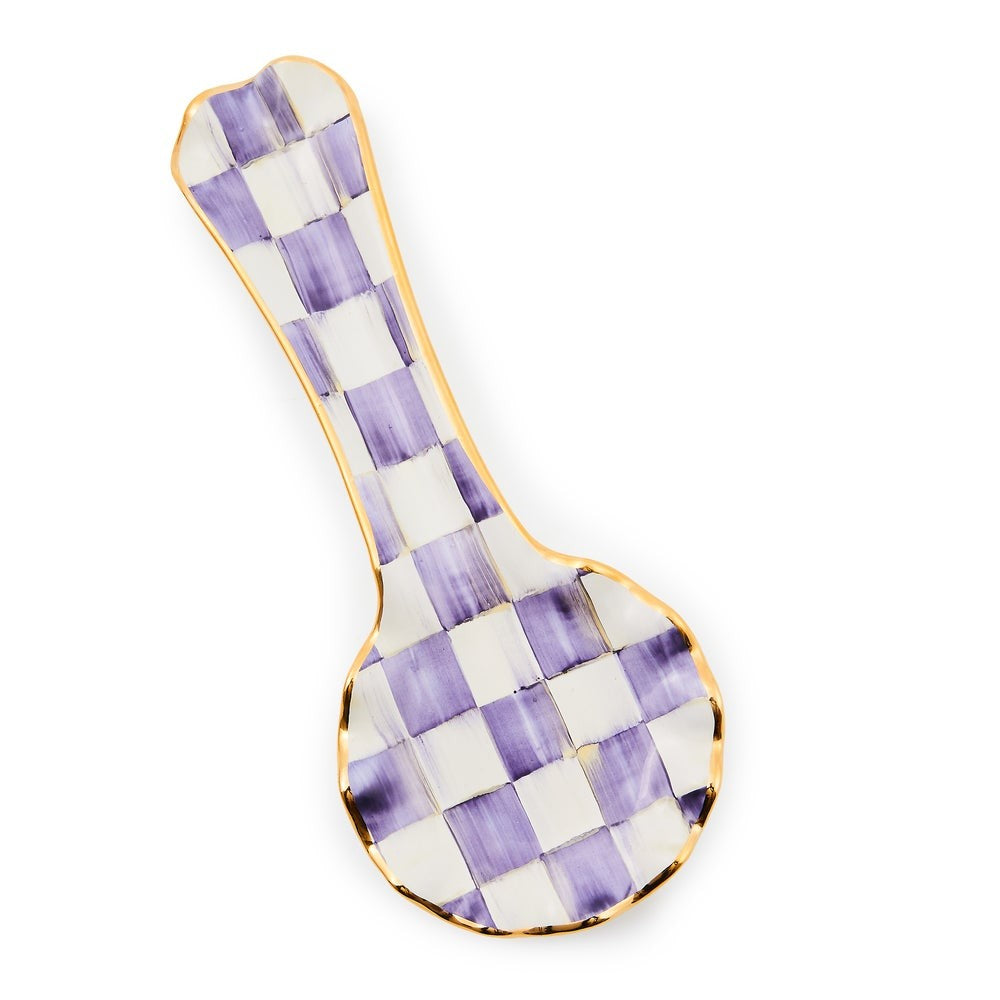 Check Ceramic Spoon Rest - Image 7