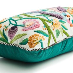 Alternative view of Carnivale Two Birds Lumbar Throw Pillow