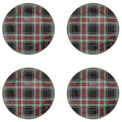 Mackenzie-chilllds Tartan Black Charger, Set of 4