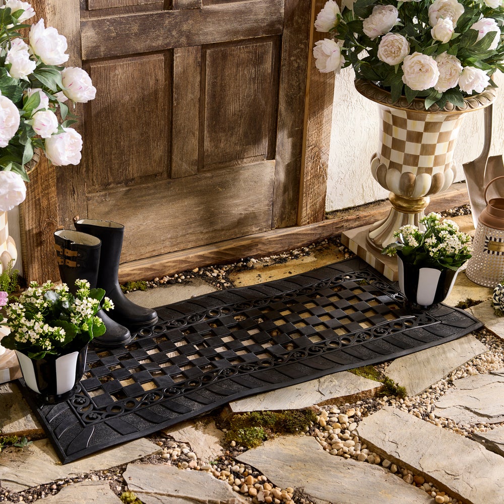 Classic Check Rubber Entrance Mat - Image 5