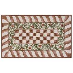 Alternative view of MACKENZIE-CHILDS Mackenzie-chilllds Mocha Check Rug