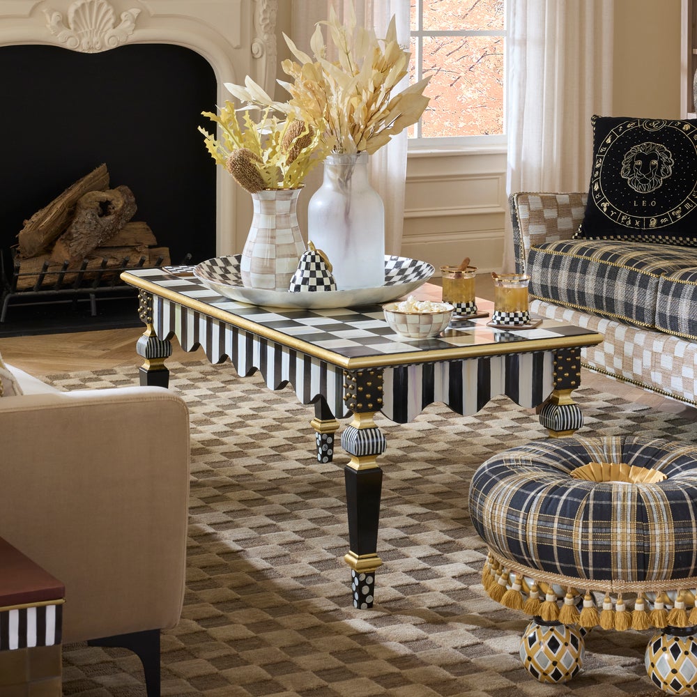 Courtly Check & Stripe Coffee Table - Image 2