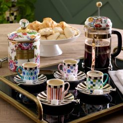 Alternative view of Mackenzie-chilllds Sweetheart Espresso Cup & Saucer, Set of 4