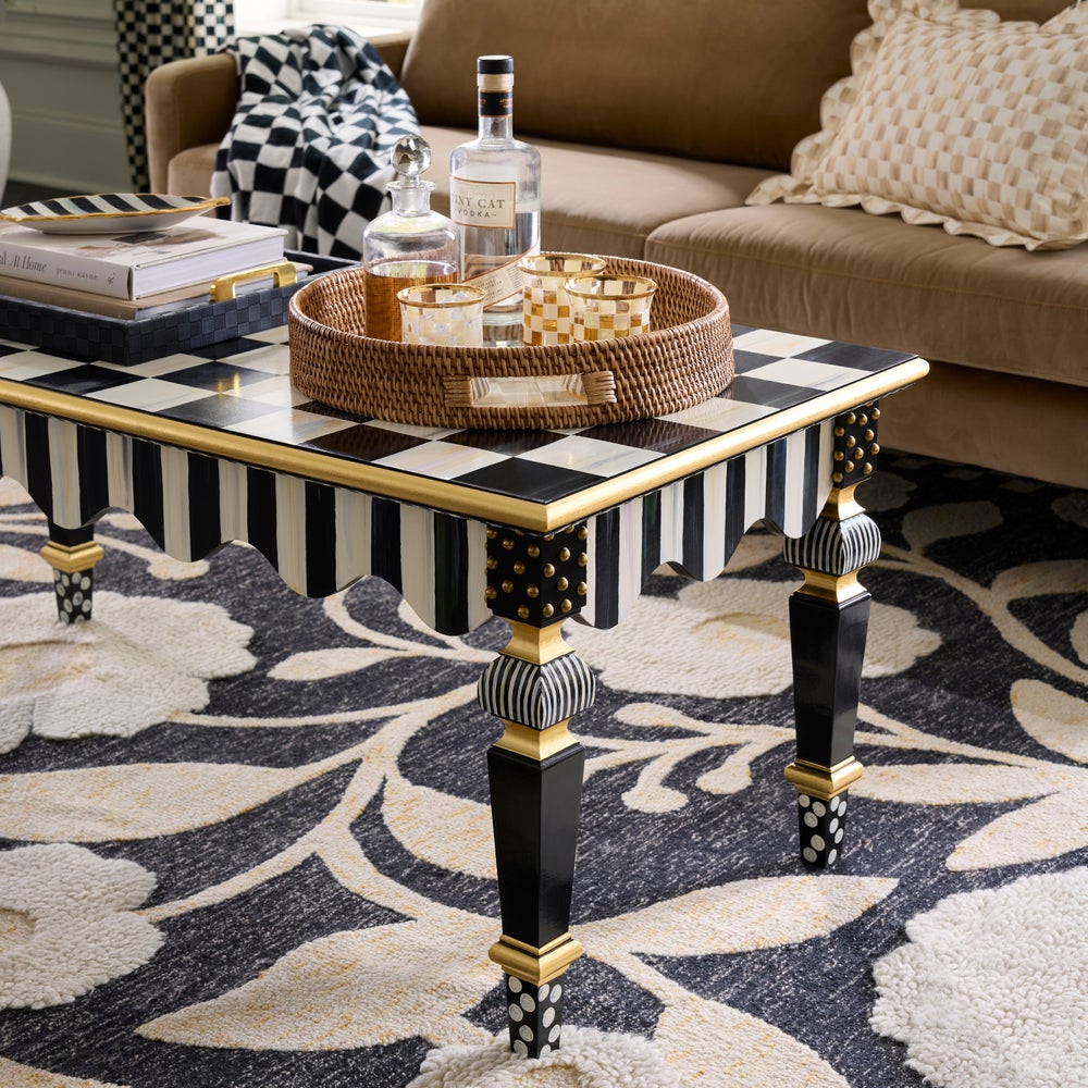 Courtly Check & Stripe Coffee Table - Image 5
