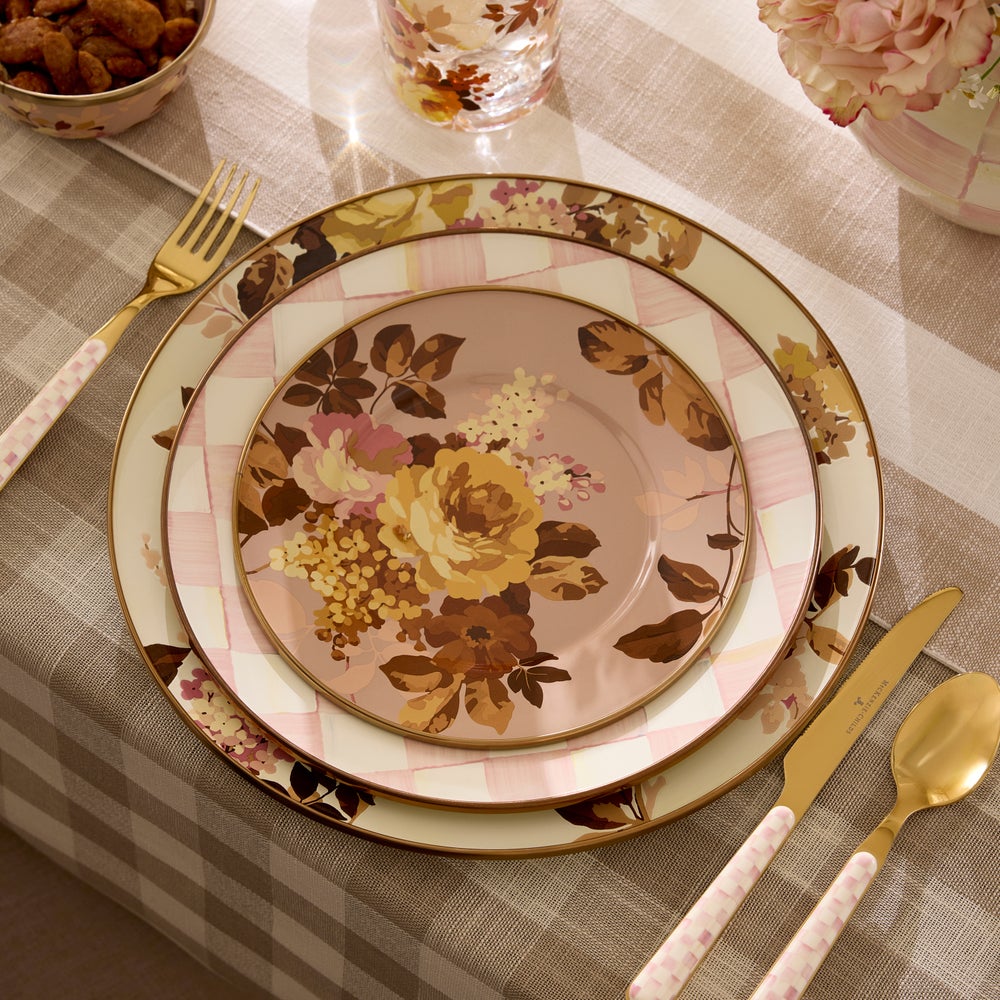 Mackenzie-chilllds Wild Rose White Enamel Dinnerware - Image 12