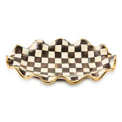 Alternative view of Check Ceramic Serving Platter