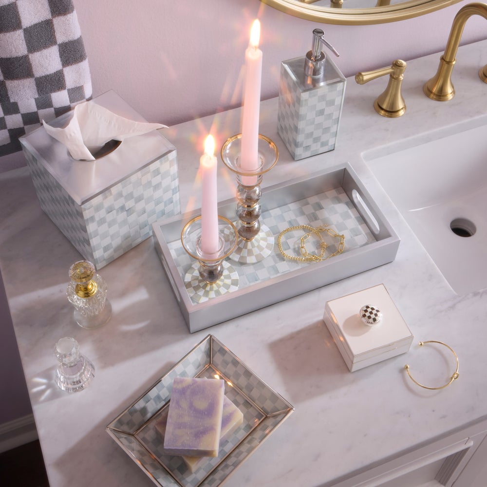 Mackenzie-chilllds Sterling Check Glass Bath Collection - Image 8