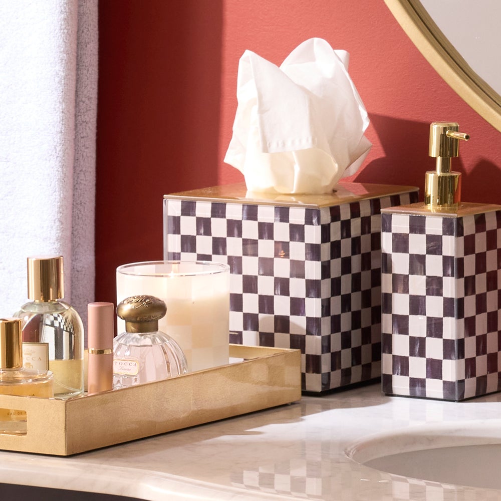 Courtly Check Glass Bath Collection - Image 6