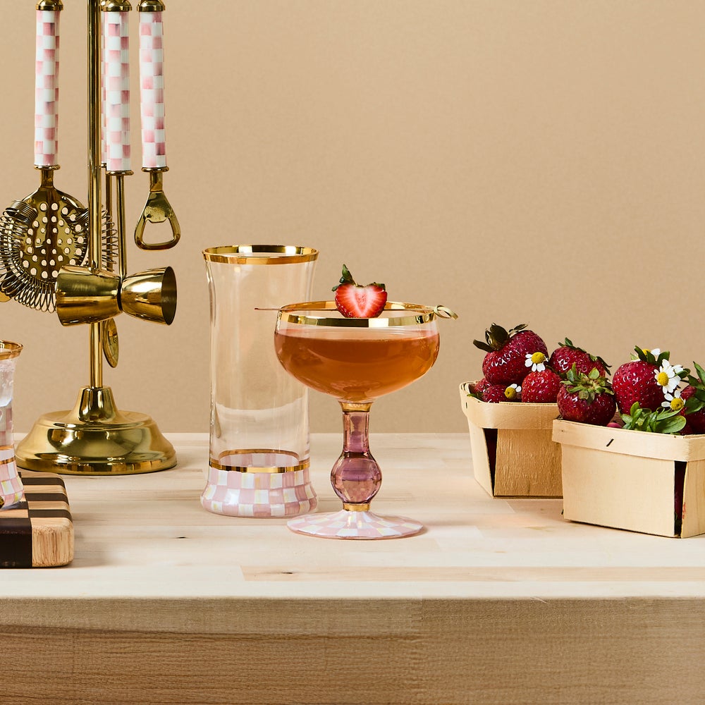 MACKENZIE-CHILDS Mackenzie-chilllds Rosy Check Glassware - Image 13