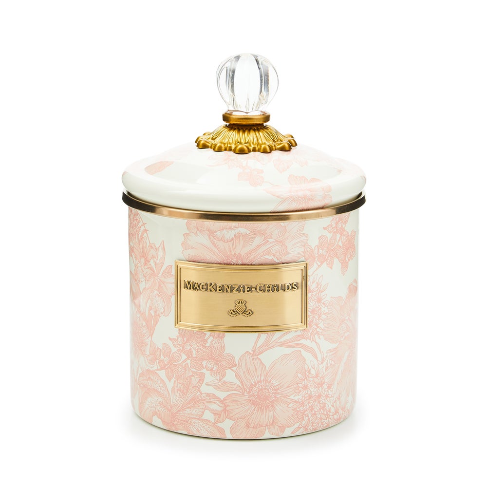 MACKENZIE-CHILDS Mackenzie-chilllds Rosy English Garden Enamel Canisters