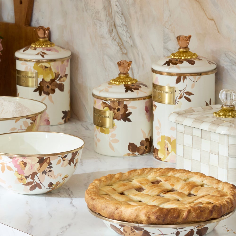 Mackenzie-chilllds Wild Rose White Canisters - Image 4