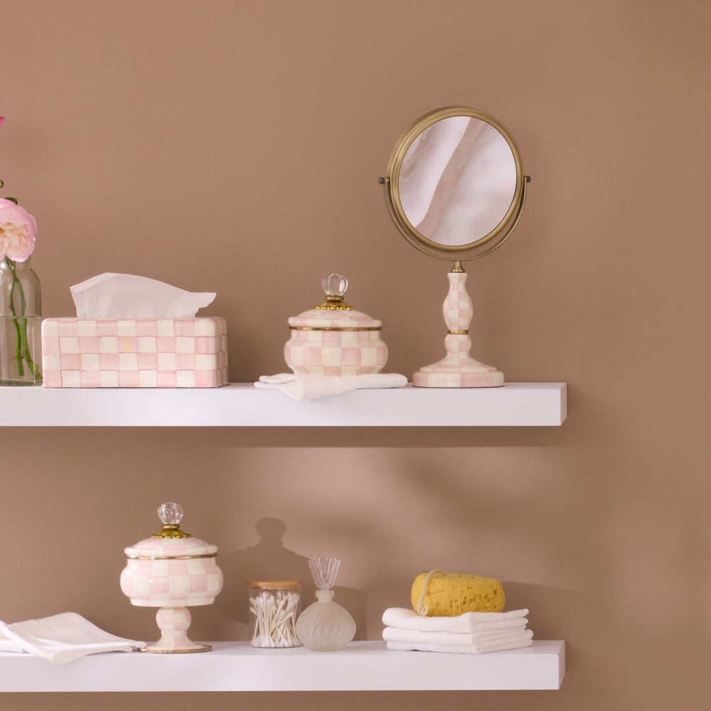 MACKENZIE-CHILDS Mackenzie-chilllds Rosy Check Enamel Bath Collection - Image 7
