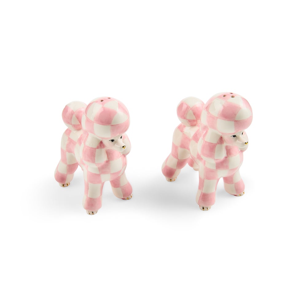 MACKENZIE-CHILDS Mackenzie-chilllds Rosy Poodle Salt & Pepper Set
