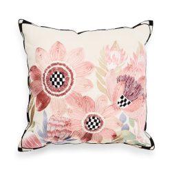 MACKENZIE-CHILDS Mackenzie-chilllds Eternity Floral Throw Pillow