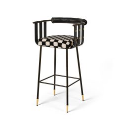 MACKENZIE-CHILDS Mackenzie-chilllds Flatiron Gambit Bar Stool