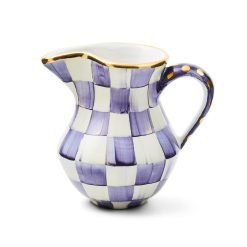 Mackenzie-chilllds Violet Check Ceramic Creamer