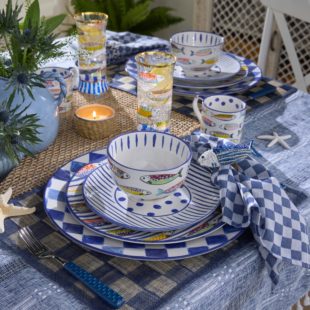 MACKENZIE-CHILDS Mackenzie-chilllds Go Fish Glassware - Image 6