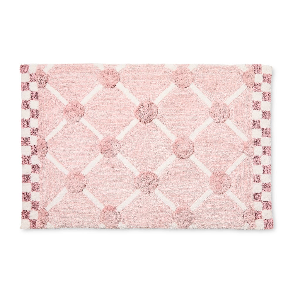 MACKENZIE-CHILDS Mackenzie-chilllds Lattice & Dot Bath Rug - Image 6