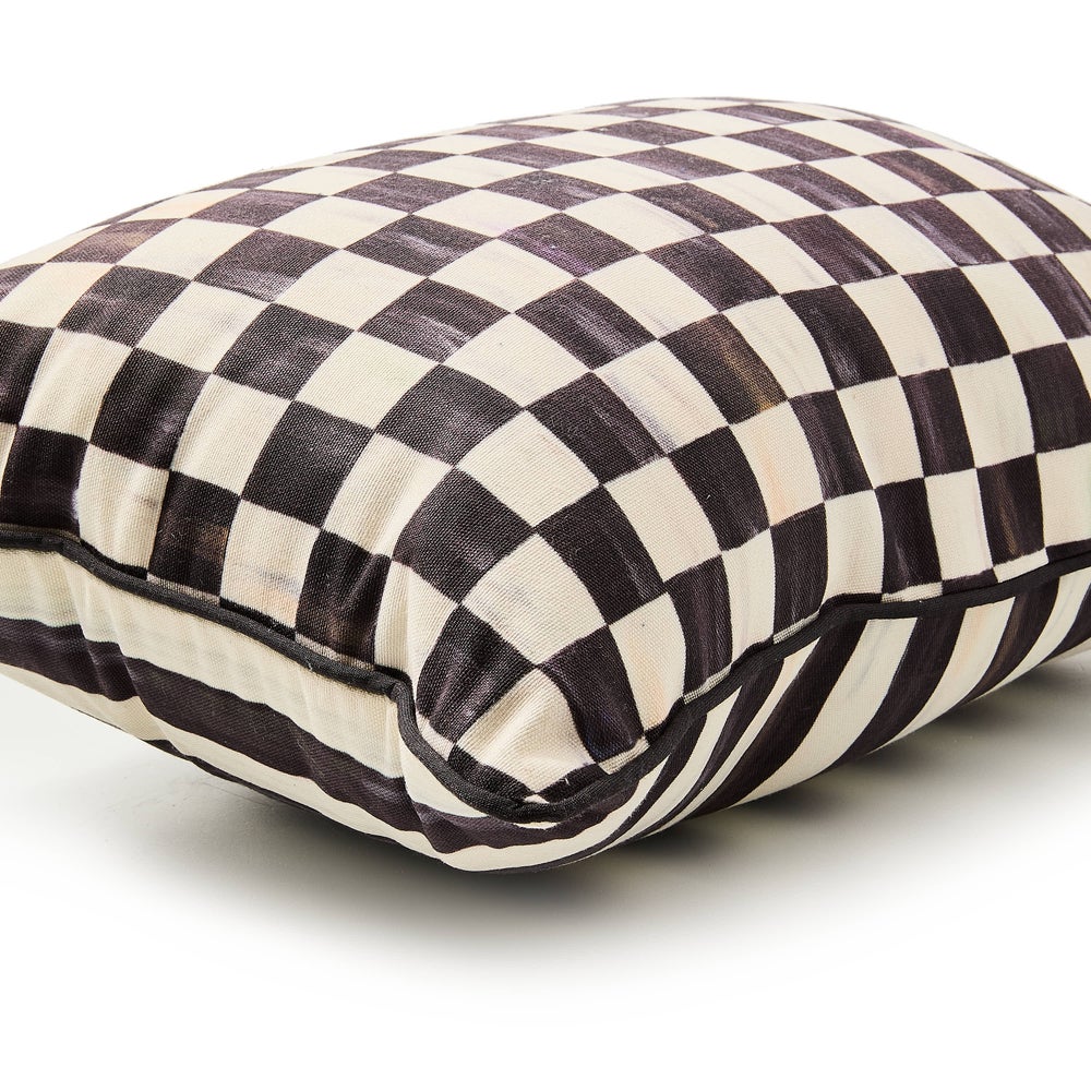 Courtly Check Printed Outdoor Pillow - Image 6