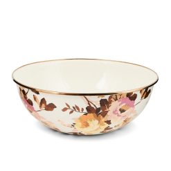 Alternative view of Mackenzie-chilllds Wild Rose White Enamel Everyday Bowl