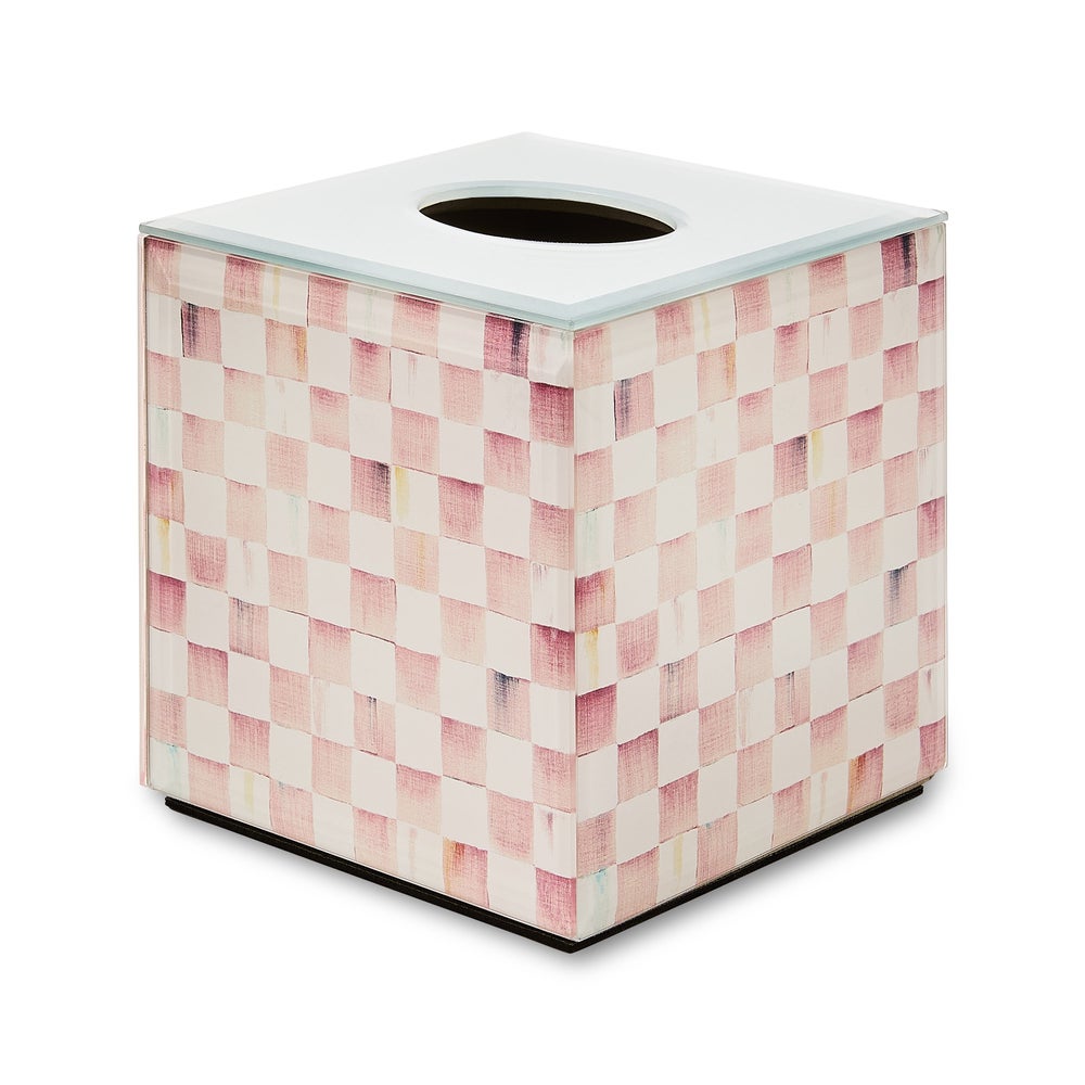 MACKENZIE-CHILDS Mackenzie-chilllds Rosy Check Glass Bath Collection