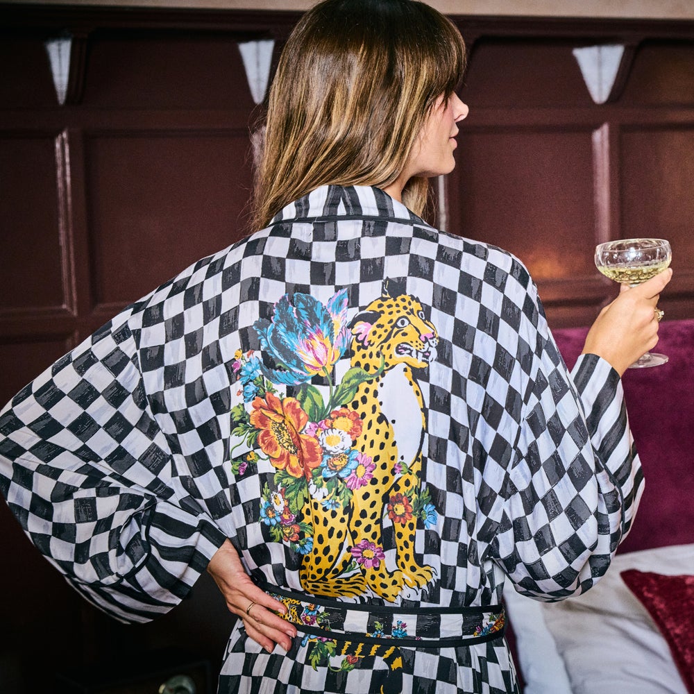 Courtly Flower Market Satin Robe - Image 15