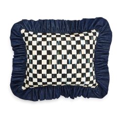 Alternative view of Courtly Check with Denim Ruffle Pillow