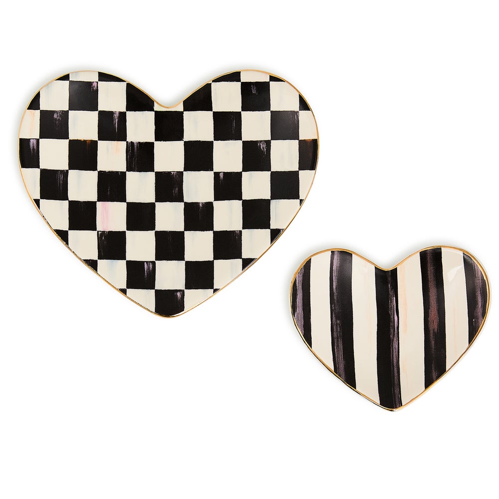 MACKENZIE-CHILDS Mackenzie-chilllds Heart Trinket Dishes, Set of 2