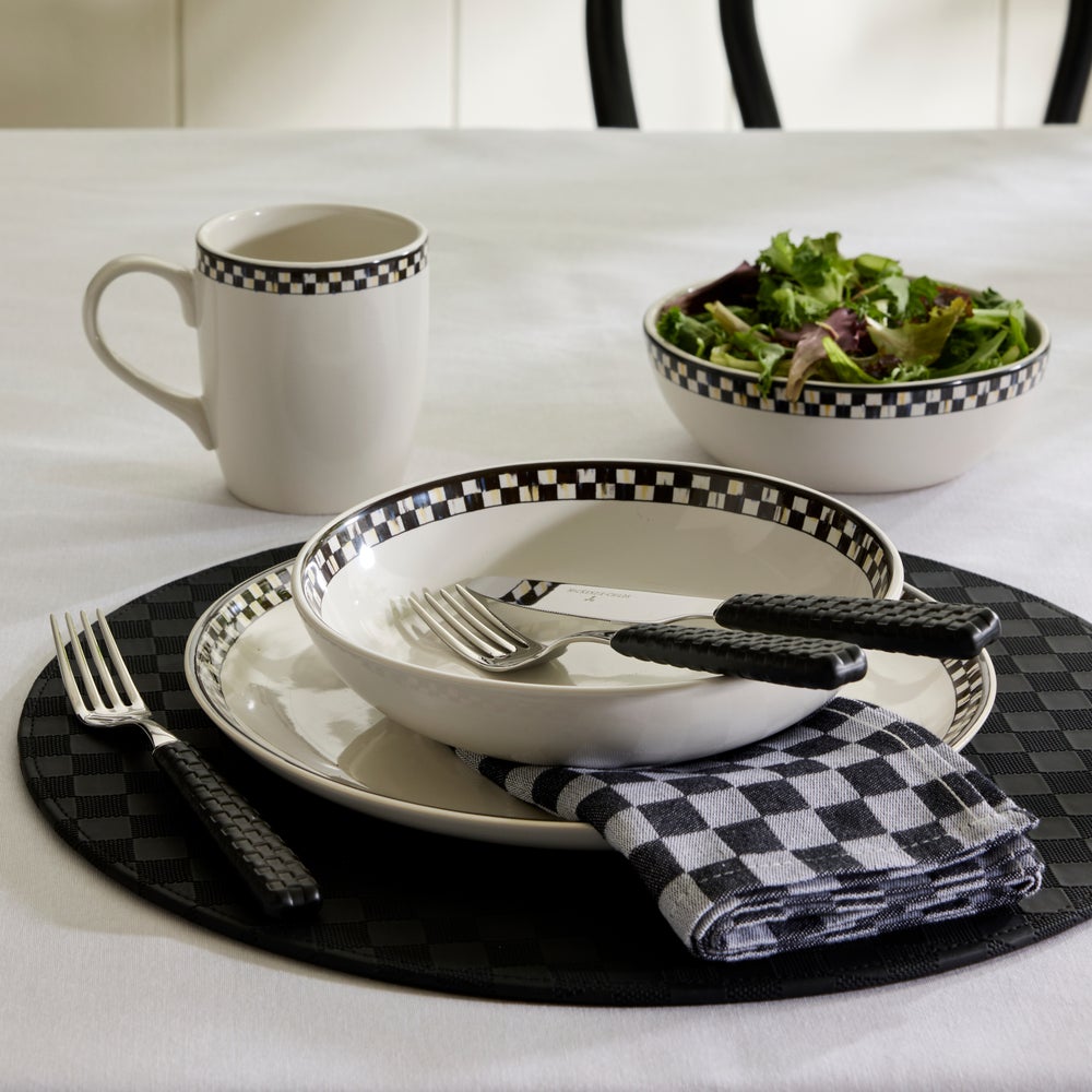Courtly Check Everyday Pasta Bowls, Set of 4 - Image 2